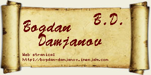 Bogdan Damjanov vizit kartica
